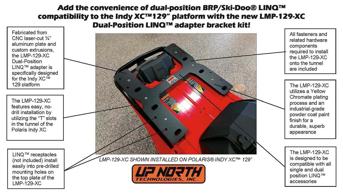 Polaris® Indy XC™ 129″ Dualposition LINQ™ Adapter Bracket Kit